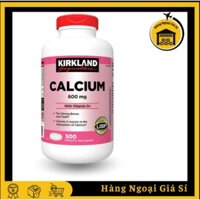 (DATE XA) Viên uống Calcium 600mg With Vitamin D 500 Viên của Kirkland Mỹ
