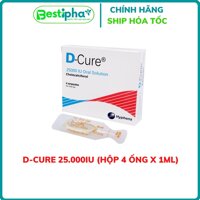 [DATE XA] Vitamin D cure bổ sung Vitamin, Canxi hỗ trợ người loãng xương hộp 4 ống