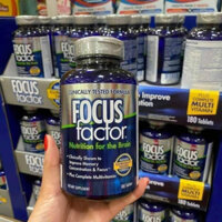 (date xa)Thuốc bổ não hỗ trợ trí nhớ Focus Factor hàng đầu của Mỹ 180 Viên