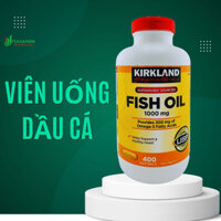 Date2027 Viên Uống Dầu Cá FISH OIL Omega 3 1000mg Kirkland, xuất xứ Mỹ, hộp 400 viên