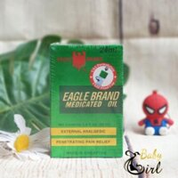 [Dầu 2 nắp] Dầu Gió Xanh Con Ó Eagle Brand Medicated Oil
24ml