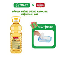 Dầu Ăn 100% Từ Hướng Dương Dầu Hướng Dương Karolina Nhập Khẩu Nga Chai 0,9L, 2L, 5L