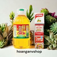 Dầu ăn Cái Lân 5lit - Tặng 1gói Bột Ngọt 100gr, 1gói Bột Canh 190gr, 1gói Hạt Nêm 55gr