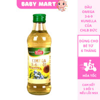 Dầu ăn dặm cho bé bổ sung Omega 3-6-9 của Đức, dầu ăn cho bé từ 6 tháng Kunella, Baby Mart