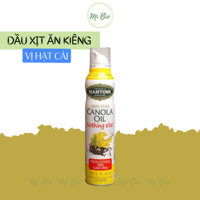Dầu ăn dạng xịt hạt cải 147ml Mantova Canola Oil Spray - Dầu xịt Ăn kiêng - Ăn Chay - Bổ sung chất đạm - Mibio