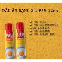 DẦU ĂN DẠNG XỊT PAM 0 CALO 12oz