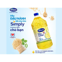 Dầu ăn đậu nành nguyên chất Simply can 2 lít