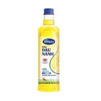 Dầu ăn đậu nành nguyên chất-Simply, chai (1lít).