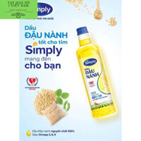 Dầu Ăn Đậu Nành SIMPLY 1 lit Chất Lượng Cao cho một trái tim khoẻ
