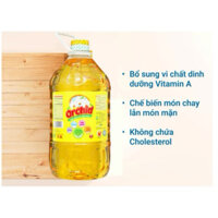 Dầu ăn, dầu thực vật tinh luyện ORCHIDS can 9,8 lít, nặng 9kg (không có cholesterol, tốt cho sức khoẻ)