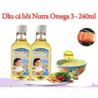 Dầu ăn dinh dưỡng cá hồi NUTRA OMEGA 3 240ml cho bé 7M+