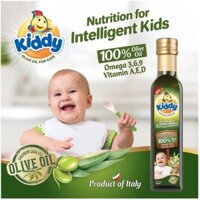 Dầu ăn dinh dưỡng  cho bé Kiddy Olive 250ml (date t8/2026)