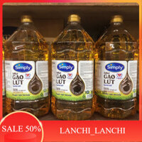 Dầu ăn gạo Simply 2L hạn luôn mới