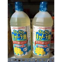 Dầu ăn Hạt Cải Ajinomoto Nhật Bản (1 Lít ) - Date 2020 ( Hàng xách tay )