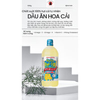 Dầu ăn hạt hoa cải Ajinomoto 1KG Nhật Bản - Dầu ăn kiêng giảm cân ít calo, dầu cho bé ăn dặm