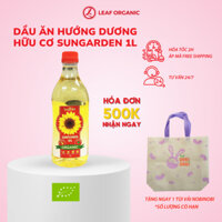 Dầu ăn hướng dương ép lạnh hữu cơ Sungarden 1L