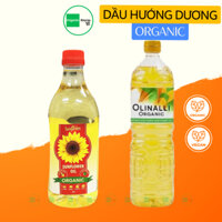 Dầu ăn hướng dương nguyên chất hữu cơ chai 1 lít -  (Grand Olio - Sungarden)