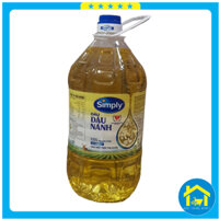 Dầu ăn Simply, Dầu đậu nành nguyên chất, giàu Omega 3,6,9 - chai 5 lít