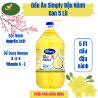 Dầu Ăn Simply Đậu Nành Can 5 Lít