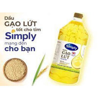 Dầu Ăn Simply Đậu Nành, Dầu Gạo Lứt 2L  Ngoctoanmart VHMART57