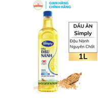 Dầu Ăn Simply Đậu Nành Nguyên Chất - Chai 1L