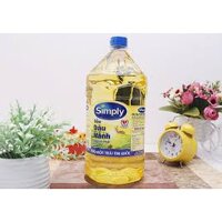 Dầu ăn Simply đậu nành nguyên chất cho một trái tim khoẻ can 2lít