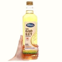 Dầu ăn Simply hạt gạo lứt chai 1.0 lít