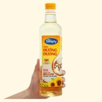 Dầu ăn Simply hướng dương chai 1.0 lít