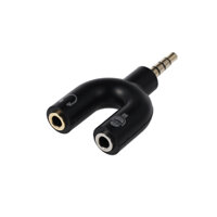 Đầu audio splitter chia jack loa chuẩn 3.5mm ra loa và micro