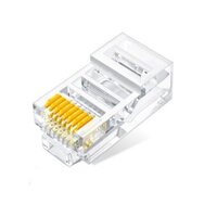 Đầu bấm hạt mạng Cat 6 trong suốt UGREEN NW120