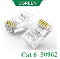 Đầu bấm hạt mạng Cat6 mạ vàng 50c/hộp Ugreen 50962 cao cấp