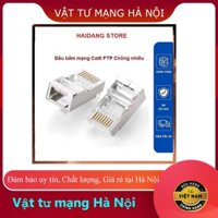 Đầu bấm, hạt mạng FTP Cat6 RJ45 Bọc Kim Chống Nhiễu Chính hãng.