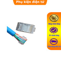 Đầu bấm mạng Cat6 chống nhiễu 2 mảnh Commscope hàng cao cấp (1 túi 100 đầu bấm), đầu bấm mạng dây Patch cord cat6