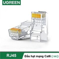 Đầu bấm mạng Cat6 mạ vàng 50c/hộp Ugreen 50962 cao cấp