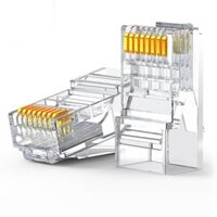 Đầu bấm mạng Cat6 mạ vàng 50c/hộp Ugreen 50962 cao cấp