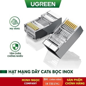 Đầu bấm mạng Cat6 RJ45 Ugreen 50248 - 100 cái