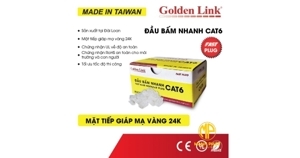 Đầu bấm mạng nhanh RJ45 CAT6 Golden Link GL-20056