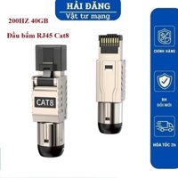 Đầu bấm mạng RJ45 Cat8 Zoerax không dùng kìm bấm chuẩn 200Hz tốc độ truyền tài 40Gb siêu tốc .