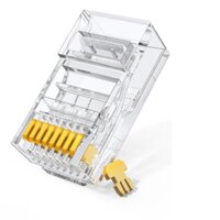 Đâu bâm mang RJ45 chuân Cat6 cao câp ma vang 50U Hộp 100 cái NW177 Ugreen 20840 Hàng chính hãng