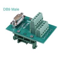 Đầu bấm vặn vít DB9 chân đực Male – Terminal Block gắn panel