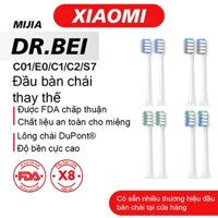 Đầu bàn chải đánh răng thay thế Tương thích với DR · BEI Xiaomi Mijia, 8 CÁI Đầu bàn chải đánh răng điện chuyên nghiệp Đầu bàn chải nạp lại cho DR · BEI C1 / C2 / C3 / S7 / E5 / E0 / BES03 / E3 / BES01 / C01