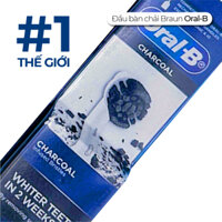 Đầu Bàn Chải Điện Oral-B Braun Charcoal Carbon Than Hoạt Tính - Tinh Chất Than Đen Làm Trắng Răng Tự Nhiên