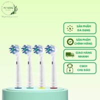 Đầu Bàn Chải Điện Oral-B Braun Sensitive Toothbrush Heads Lông Mềm Set 3 Đầu Và 6 Đầu