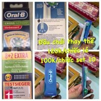 đầu bàn chải điện oral b crossaction của đức