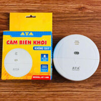 Đầu báo khói cháy độc lập không dây dùng pin ATA AT-14 (Tít tít còi ngay trên đầu báo, có báo pin yếu)(chỉ dùng độc lập)