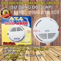 Đầu báo khói độc lập không dây ATA AT-14 (Hoạt động độc lập)(Báo còi ngay trên đầu báo)