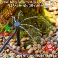 Đầu béc phun nước 1 bên 4 tia Malee (điều chỉnh)(chân cắm gốc)(gắn ống 6ly)