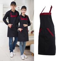 Đầu bếp bồi bàn Nấu ăn Tạp dề nướng Pocket Unisex Kitchen Cook Tool Halterneck Apron với 2 túi