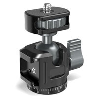 Đầu bi ba chân Mini 2 trong 1 cho điện thoại Camera gắn nhôm có giày lạnh 360°Bộ chuyển đổi đế xoay toàn cảnh Vít 1 / 4 "