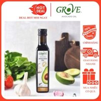 Dầu Bơ Ép Lạnh Vị Tỏi Grove 250ml